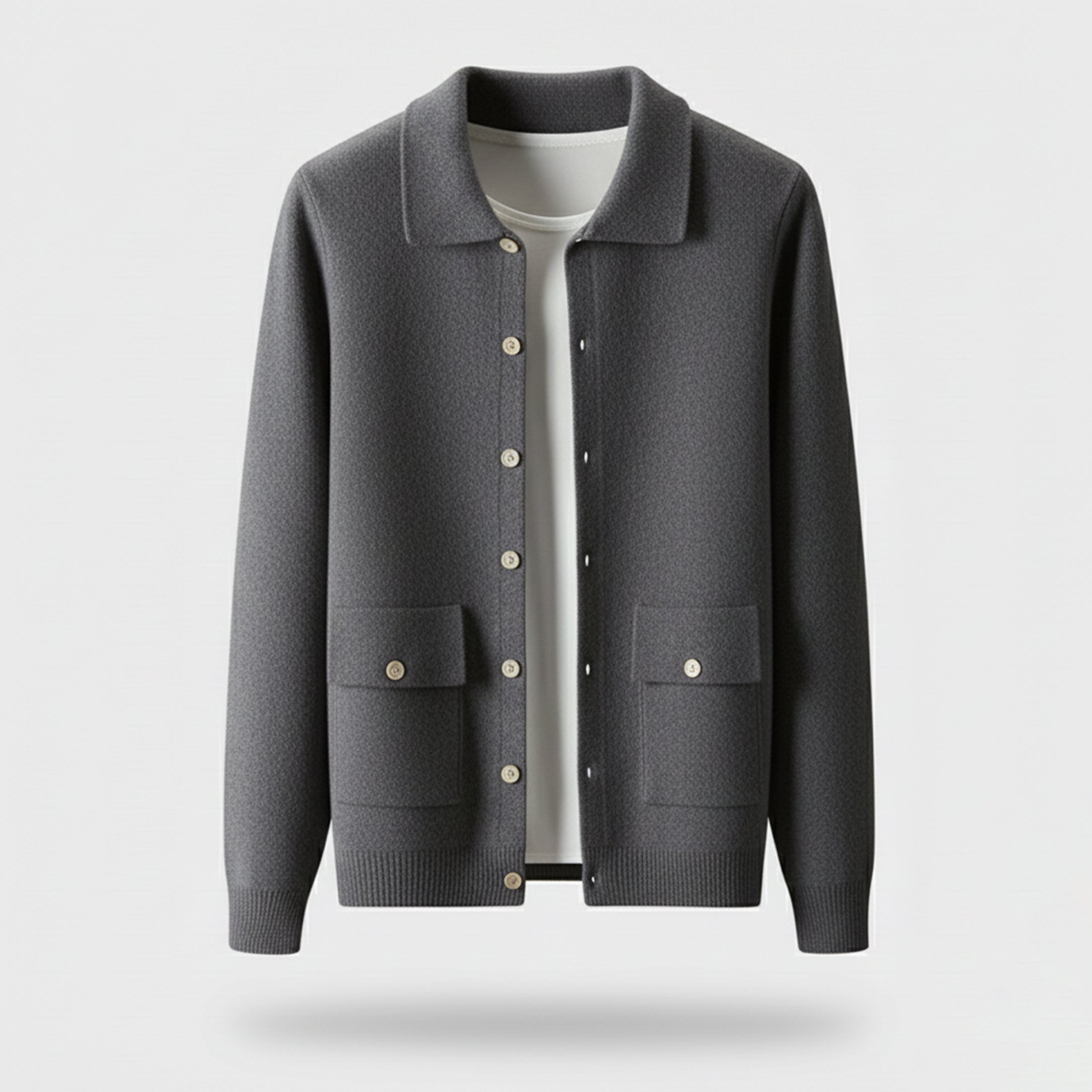 Rocal Outlet | Cárdigan de Lana para Hombre – Polo Clásico
