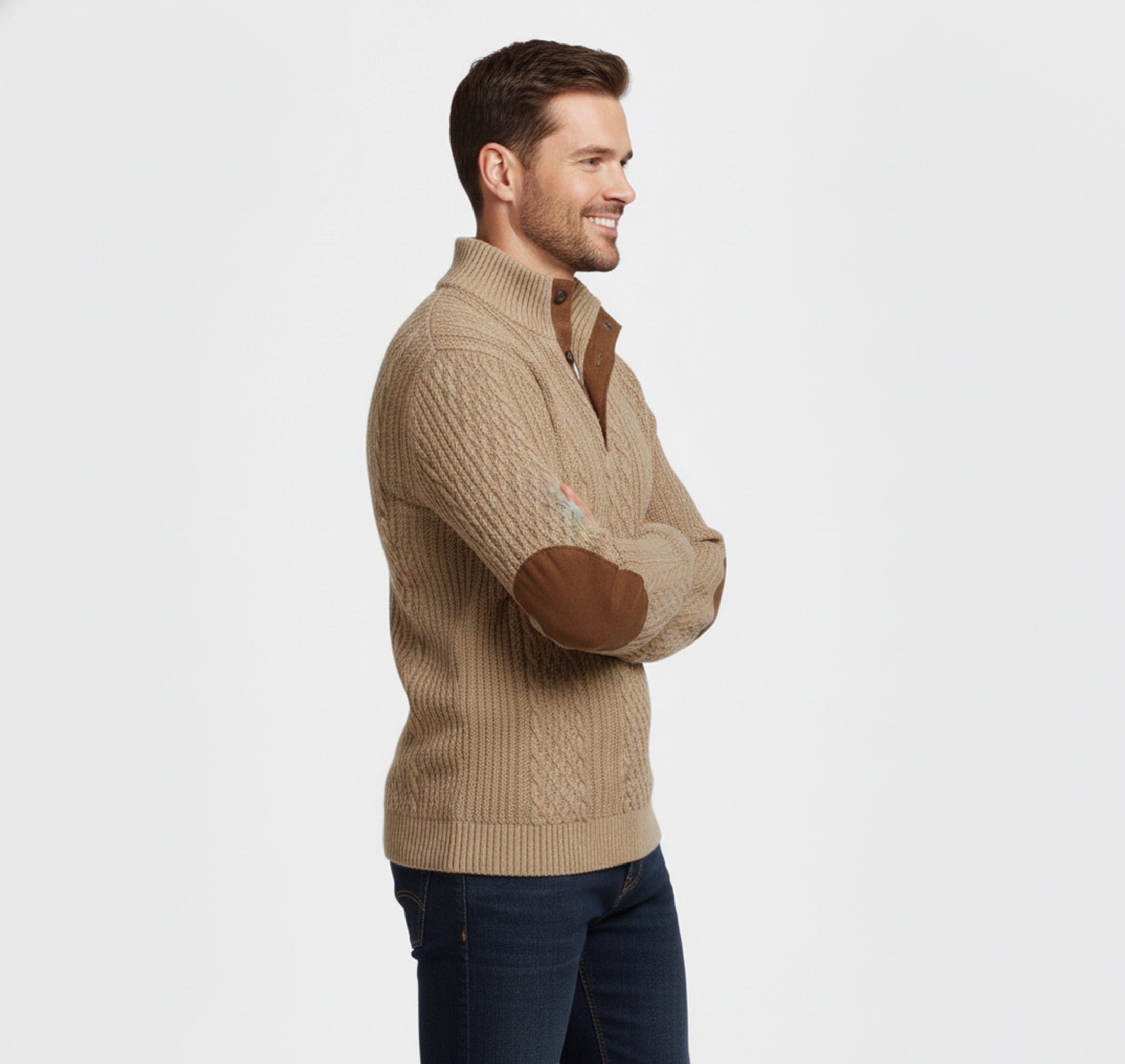 Rocal Outlet | Jersey de Invierno para Hombre – Tejido Holgado Acogedor