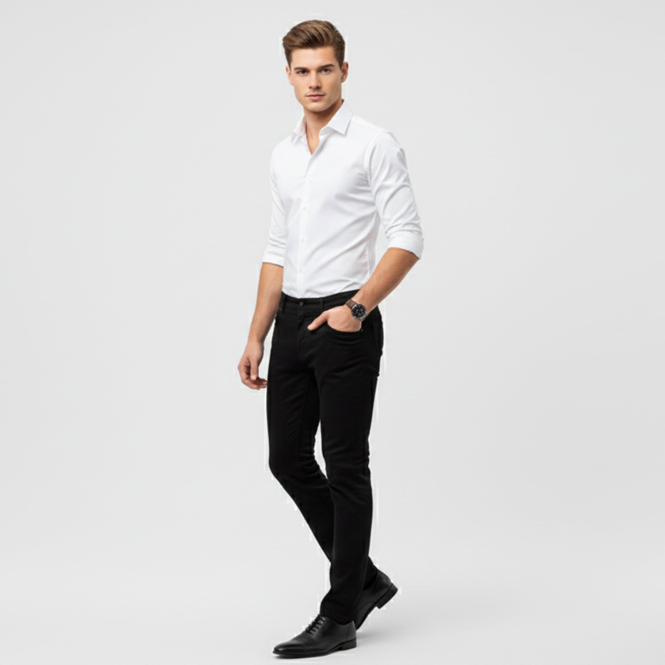 Rocal Outlet | Camisa de hombre de manga larga – Edición casual pulida