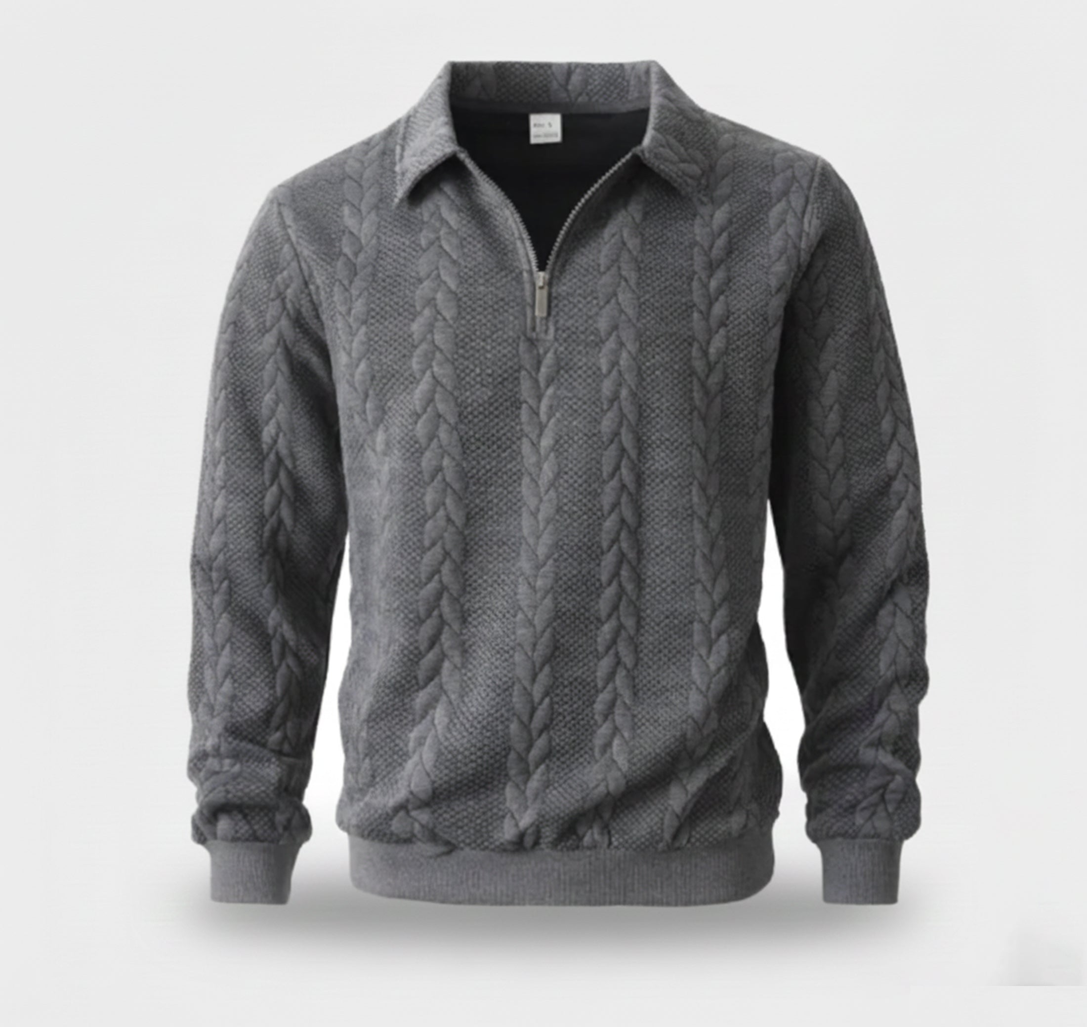 Rocal Outlet | Prendas de punto jacquard para hombre – Clásico con solapa suelta