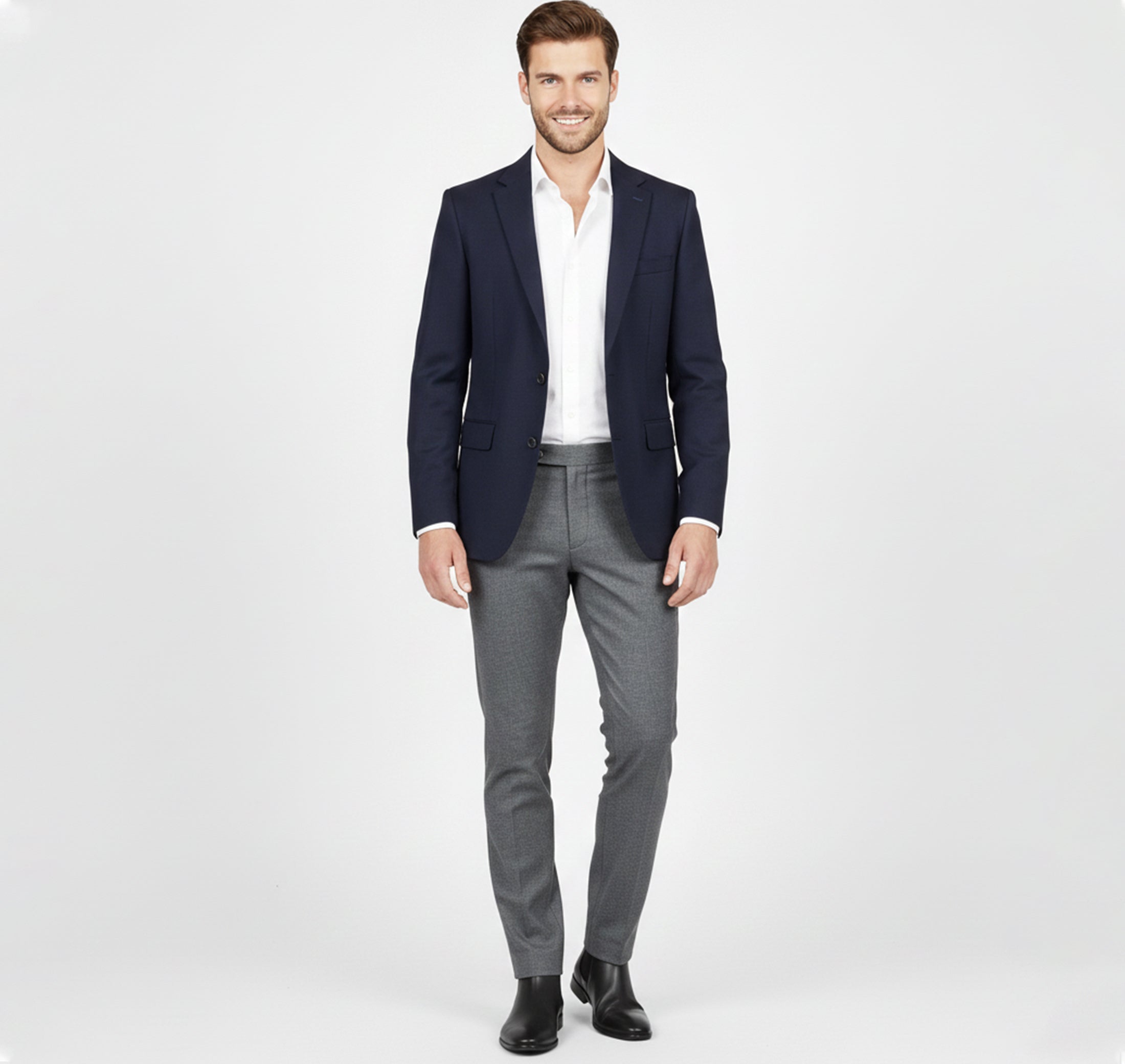 Rocal Outlet | Botines Chelsea para hombre – Cuadrado moderno para caballero