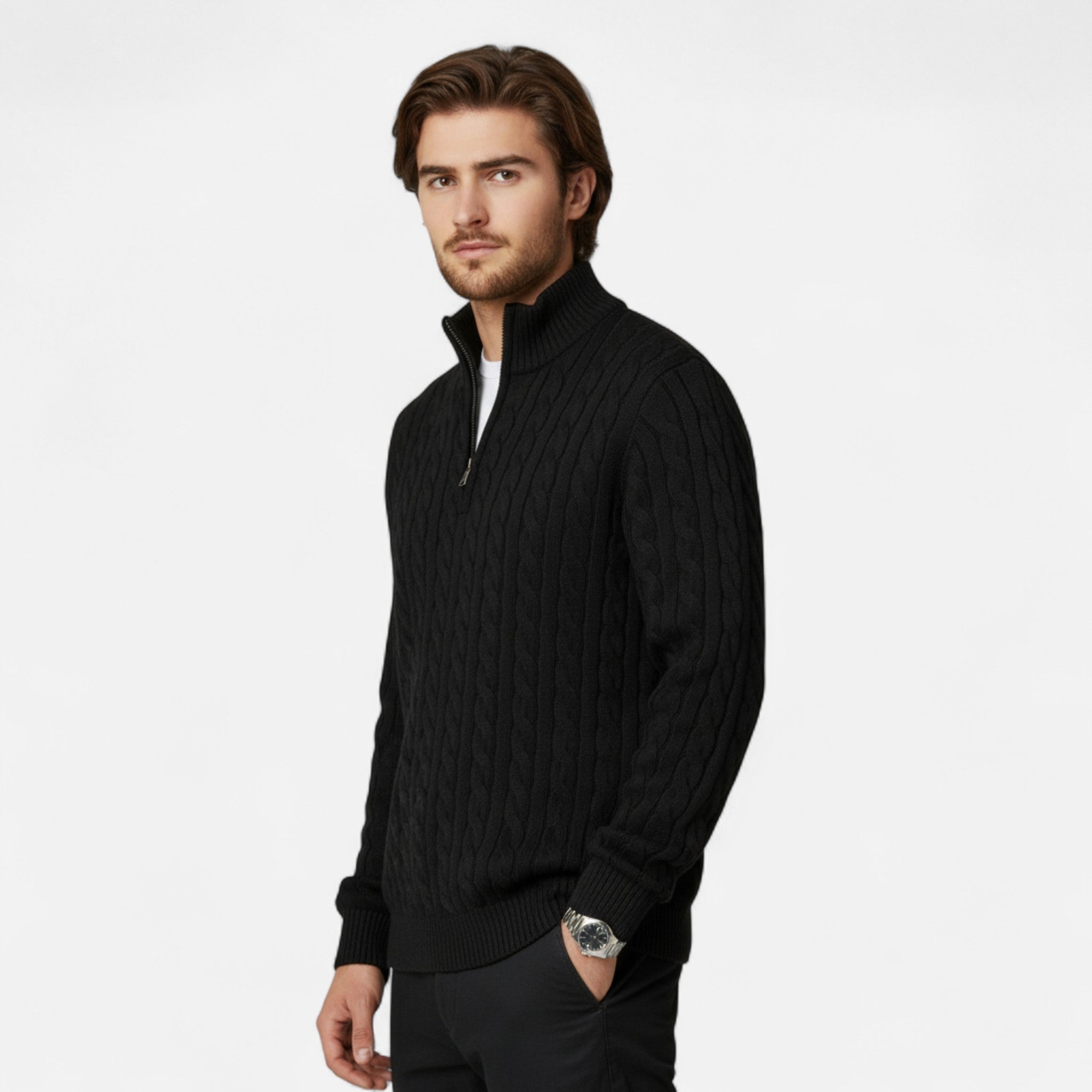 Rocal Outlet | Suéter de Cuello Alto para Hombre – Punto Caliente Heritage