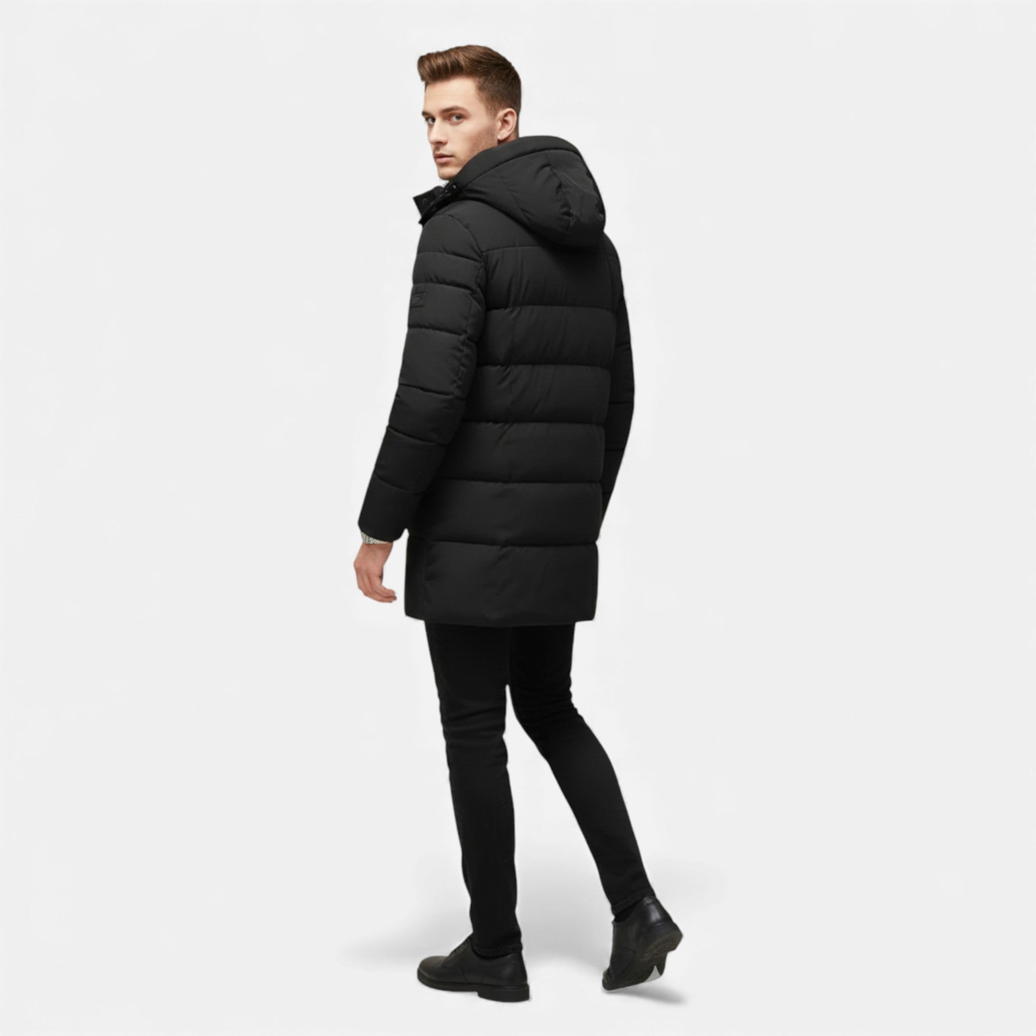 Rocal Outlet | Abrigo Largo para Hombre – Clásico Invernal con Cuello Mao