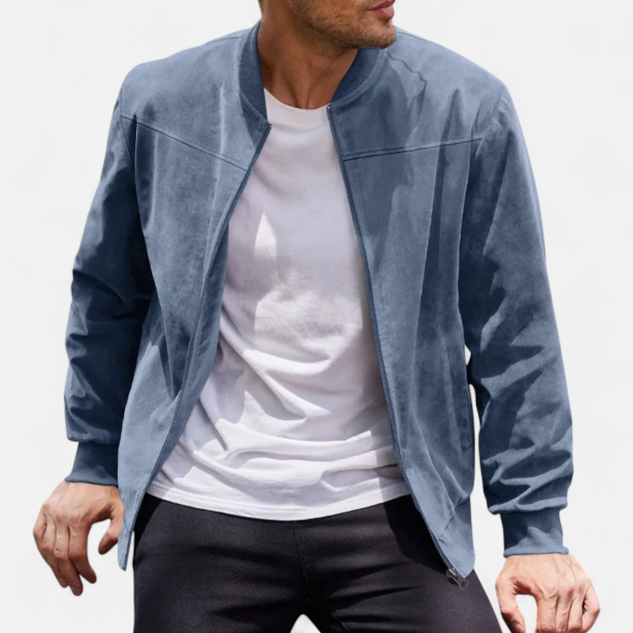 Rocal Outlet | Chaqueta Aviador de Ante para Hombre – Estilo Clásico de Vuelo