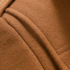 Rocal Outlet | Men’s Long Coat – Vintage Contrast-Collar Elegance