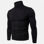 Rocal Outlet | Men’s Turtleneck Sweater – Heritage Jacquard Knit