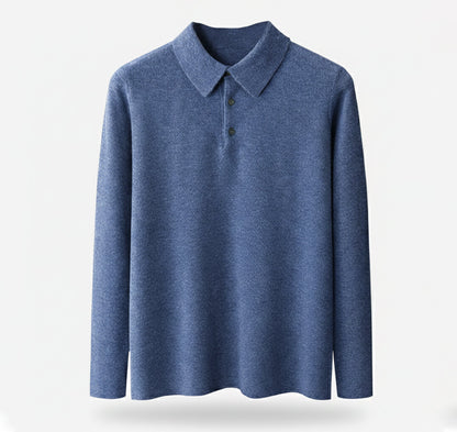 Rocal Outlet | Jersey de Punto con Cuello Polo para Hombre – Capa Diaria Cálida