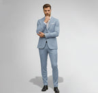 Rocal Outlet | Men’s Slim Suit Set – Digital Print Comfort