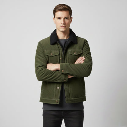 Rocal Outlet | Chaqueta informal cálida para hombre – ajuste de pana