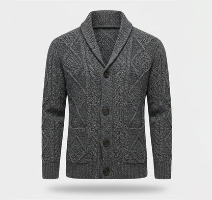 Rocal Outlet | Cárdigan de punto para hombre – Edición cálida jacquard
