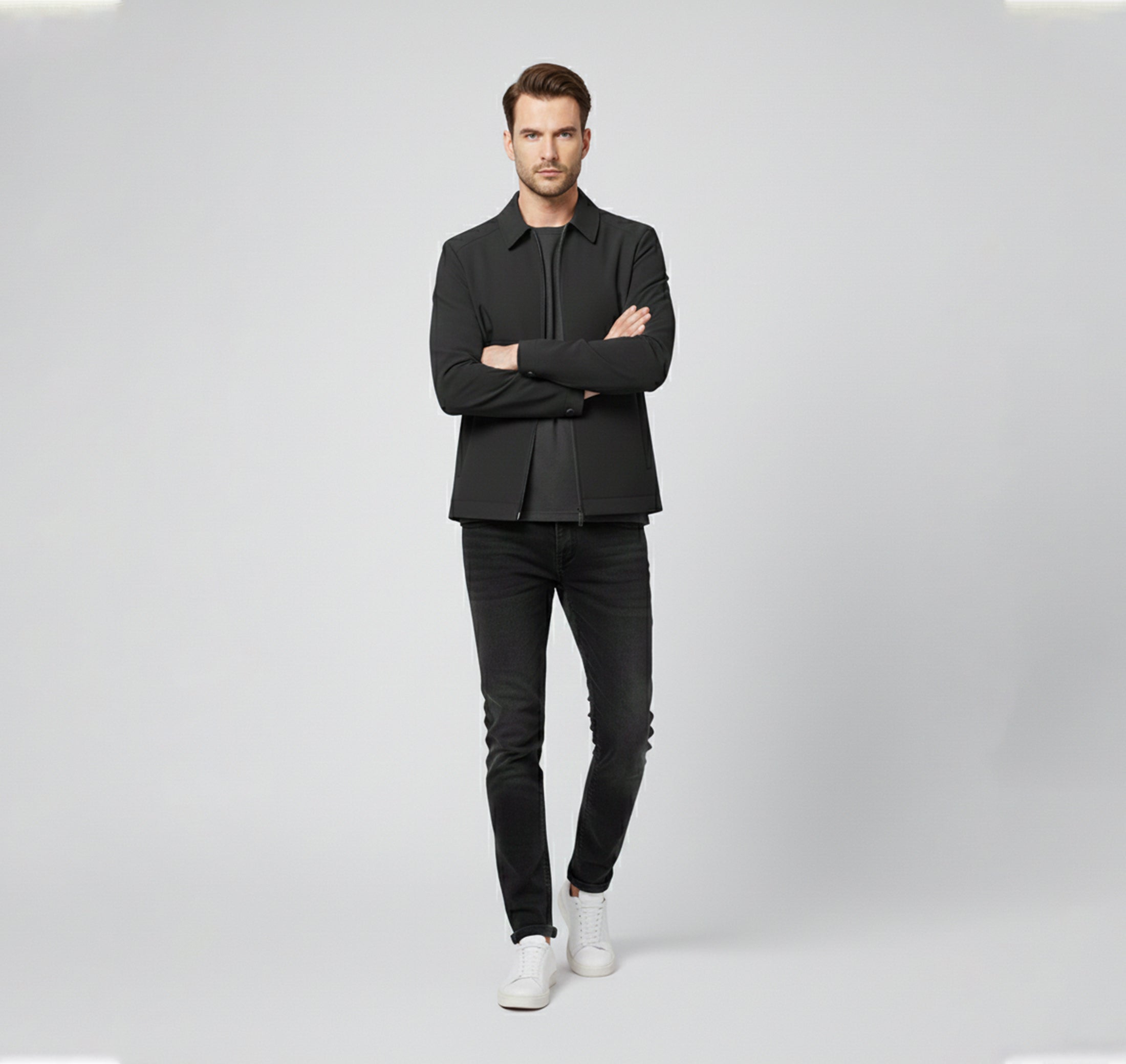 Rocal Outlet | Chaqueta casual de hombre – Cuello mao moderno
