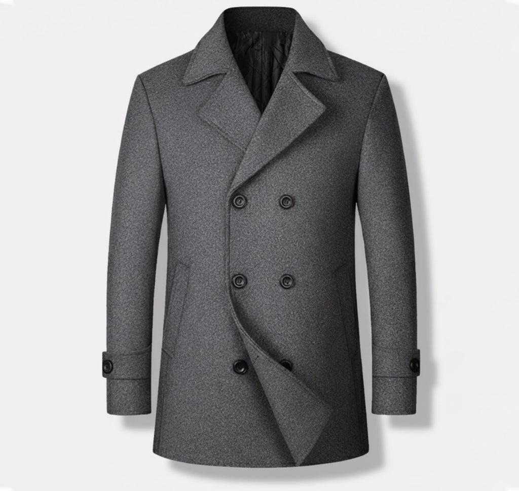 Rocal Outlet | Men’s Classic Wool Coat – Modern Leisure Edition