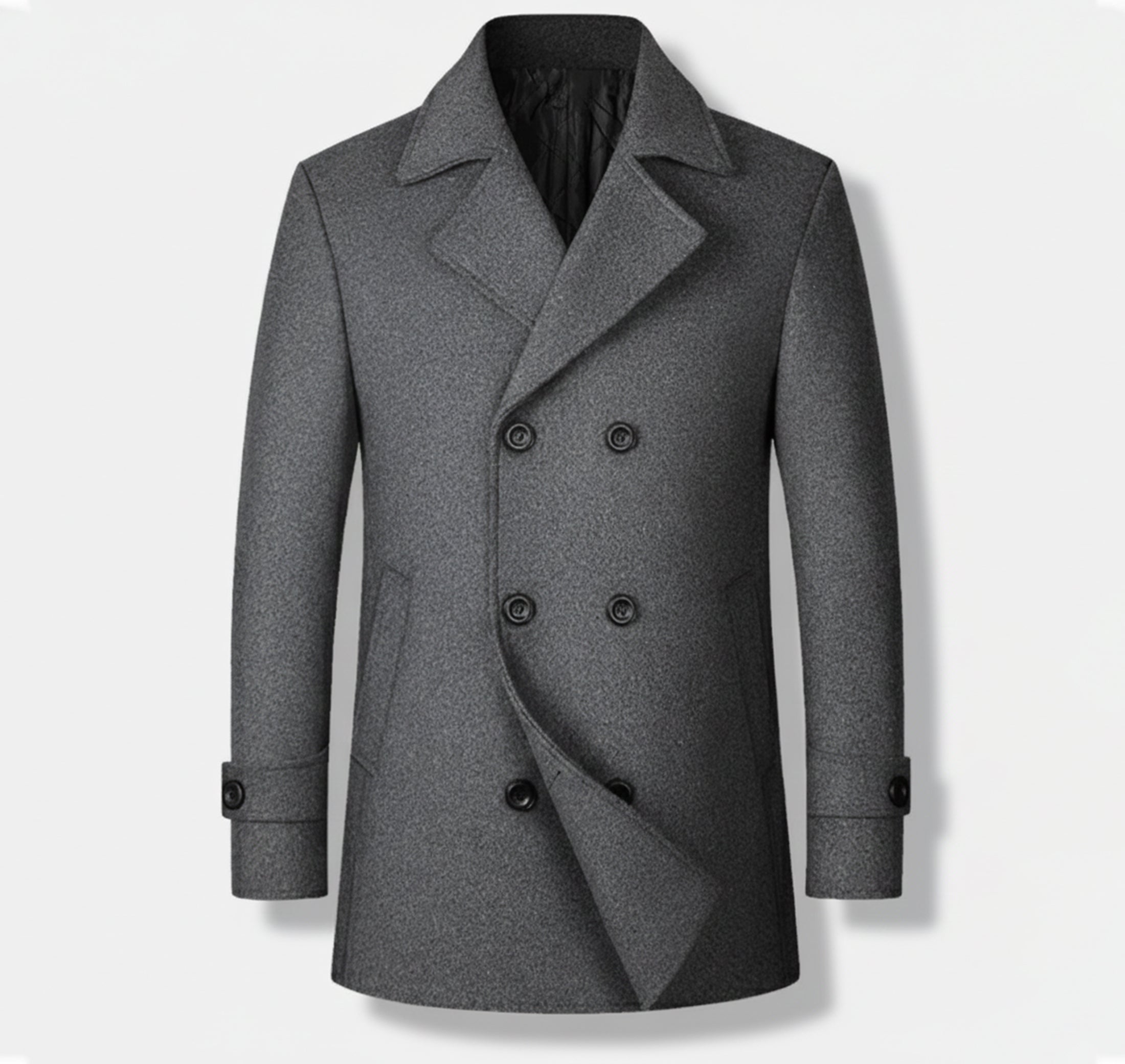 Rocal Outlet | Men’s Classic Wool Coat – Modern Leisure Edition
