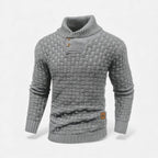 Rocal Outlet | Men’s Sweater – Lapel Knit Winter Classic