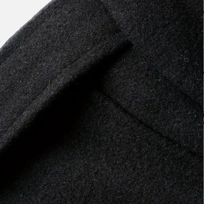 Rocal Outlet | Abrigo Largo de Hombre – Elegancia Vintage con Cuello en Contraste