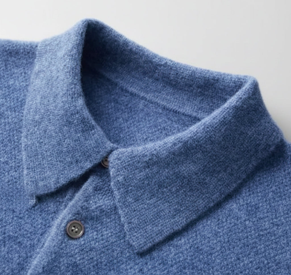 Rocal Outlet | Men’s Polo Collar Knit – Warm Daily Layer