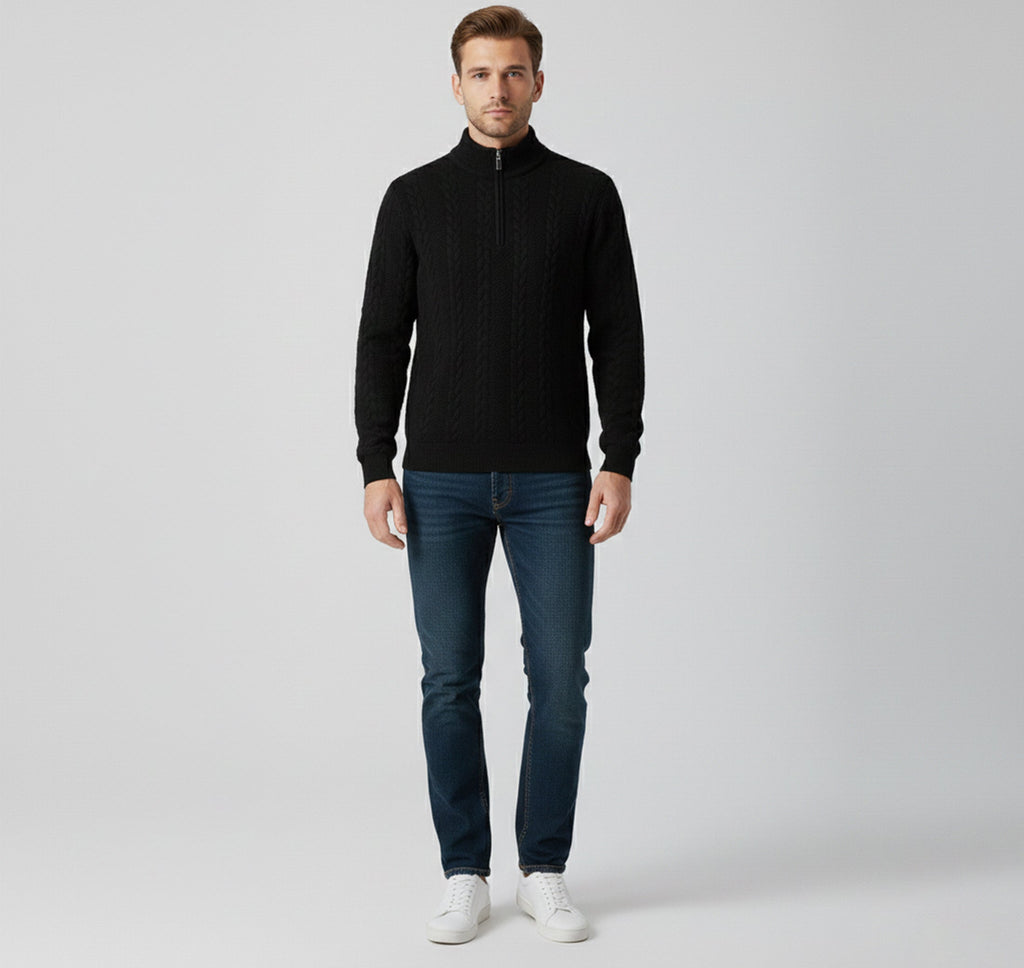 Rocal Outlet | Men’s Jacquard Knitwear – Loose Lapel Classic