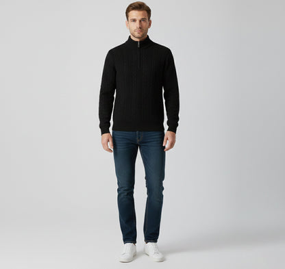 Rocal Outlet | Prendas de punto jacquard para hombre – Clásico con solapa suelta