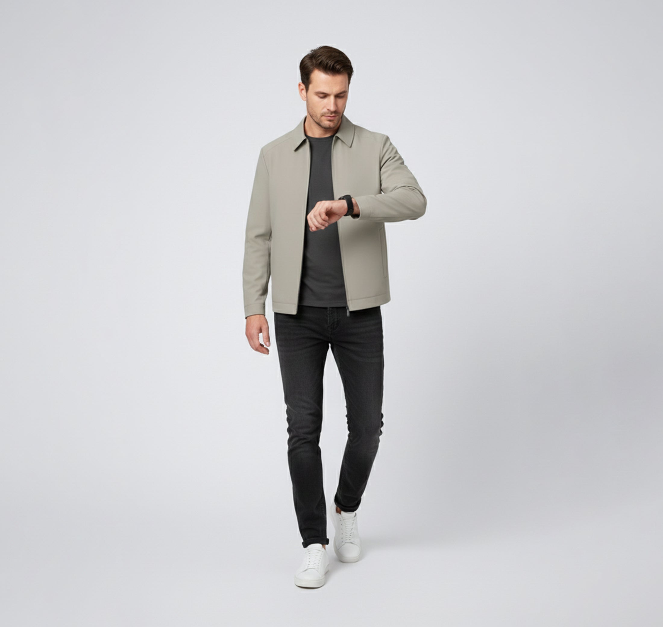 Rocal Outlet | Chaqueta casual de hombre – Cuello mao moderno
