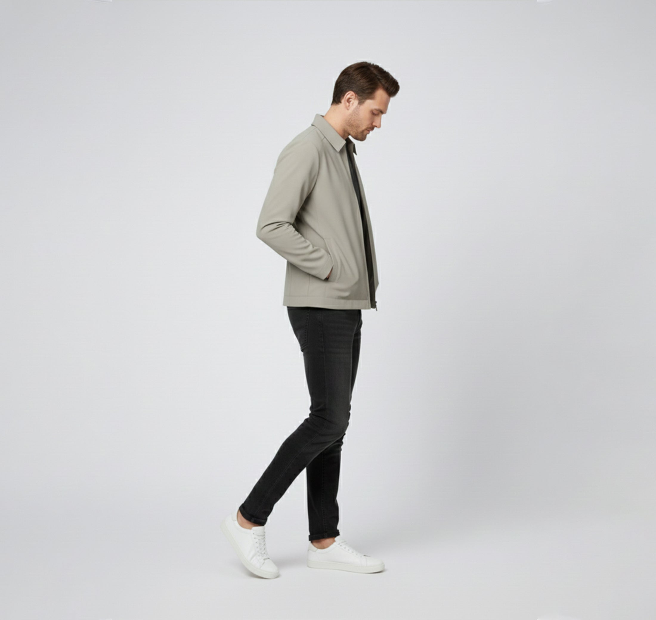 Rocal Outlet | Chaqueta casual de hombre – Cuello mao moderno