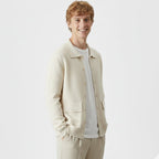 Rocal Outlet | Men’s Wool Cardigan – Polo Collar Classic
