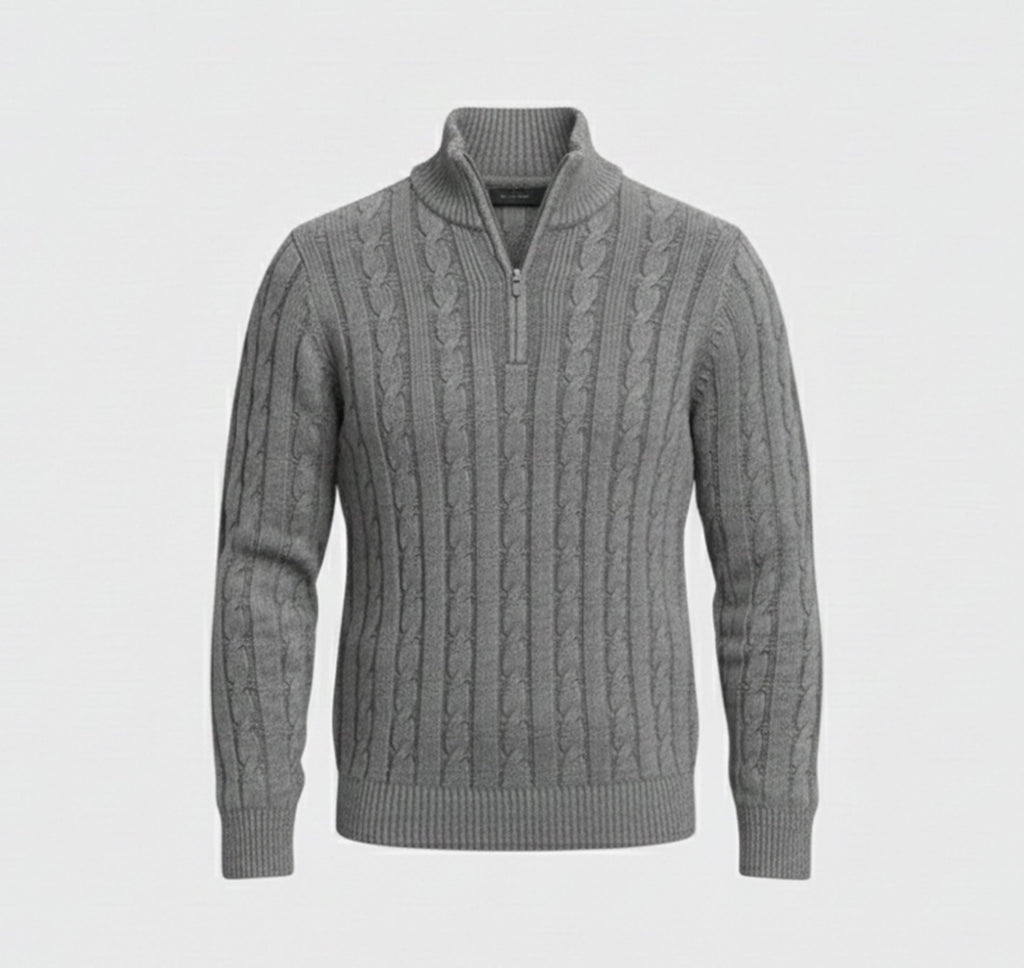 Rocal Outlet | Men’s Wool Sweater – Mock Neck Classic