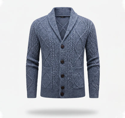 Rocal Outlet | Cárdigan de punto para hombre – Edición cálida jacquard