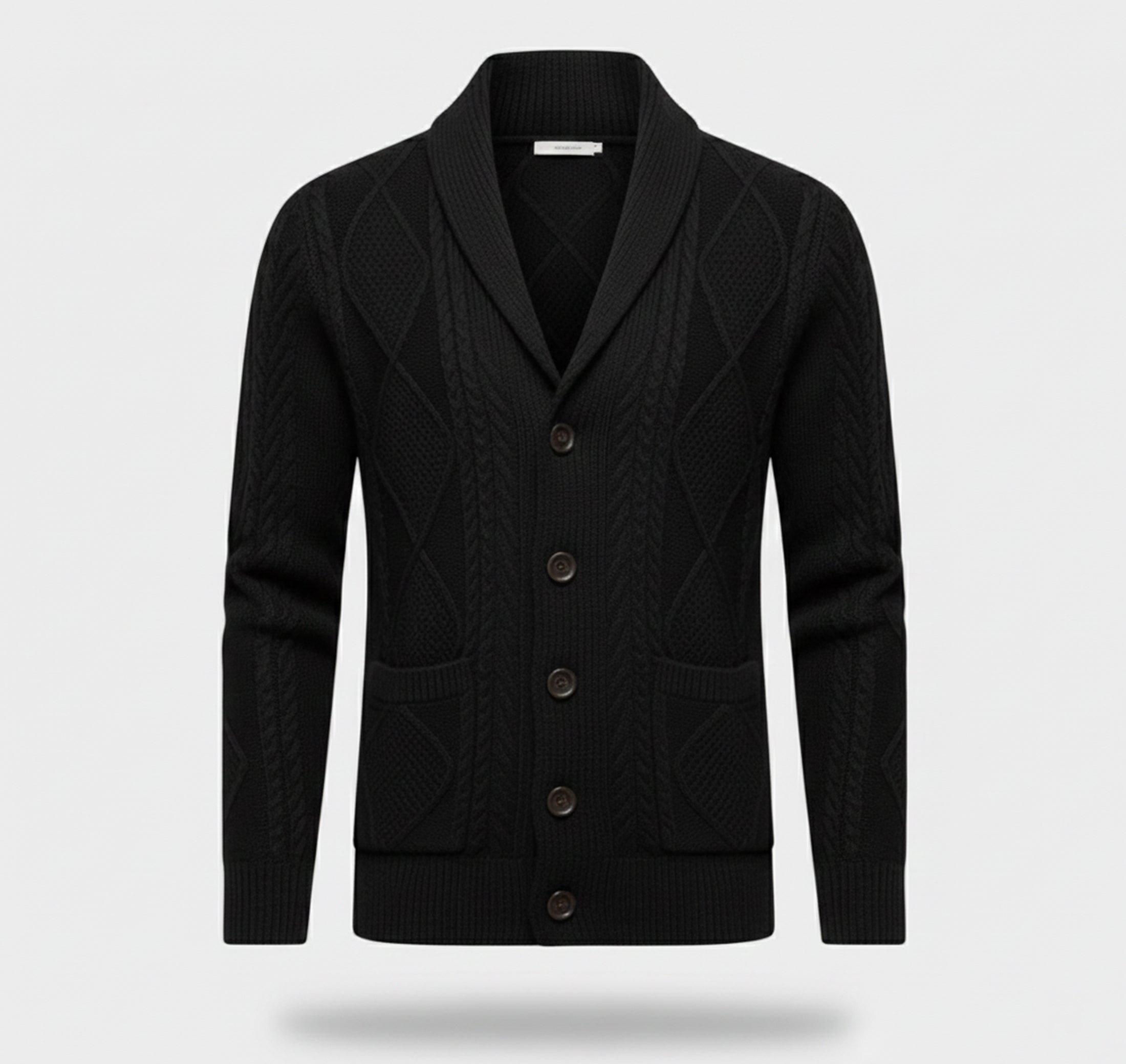 Rocal Outlet | Men’s Knit Cardigan Jacket – Jacquard Warm Edition