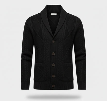 Rocal Outlet | Cárdigan de punto para hombre – Edición cálida jacquard