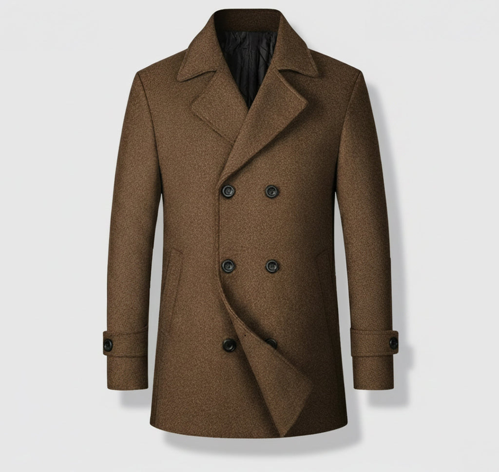 Rocal Outlet | Men’s Classic Wool Coat – Modern Leisure Edition