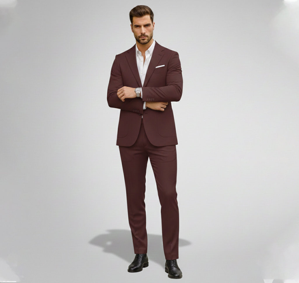 Rocal Outlet | Men’s Slim Suit Set – Digital Print Comfort