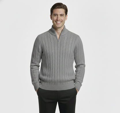 Rocal Outlet | Suéter de lana para hombre – Clásico con cuello semi-alto