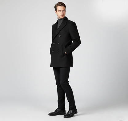 Rocal Outlet | Abrigo clásico de lana para hombre – edición moderna y casual