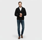 Rocal Outlet | Men’s Knit Cardigan Jacket – Jacquard Warm Edition
