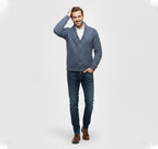 Rocal Outlet | Men’s Knit Cardigan Jacket – Jacquard Warm Edition