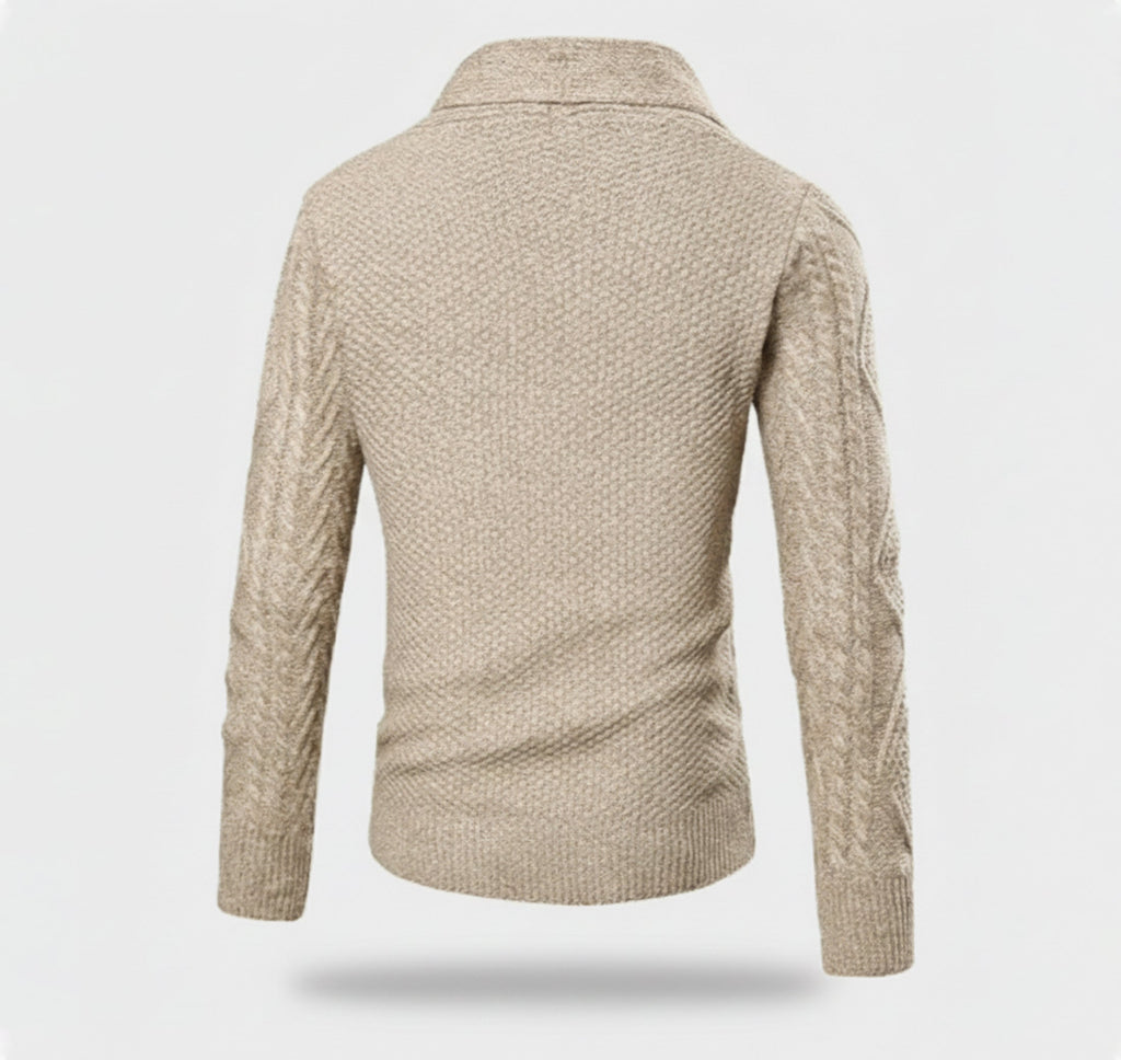 Rocal Outlet | Men’s Knit Cardigan Jacket – Jacquard Warm Edition