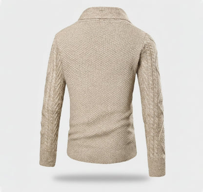 Rocal Outlet | Cárdigan de punto para hombre – Edición cálida jacquard