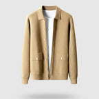 Rocal Outlet | Men’s Wool Cardigan – Polo Collar Classic