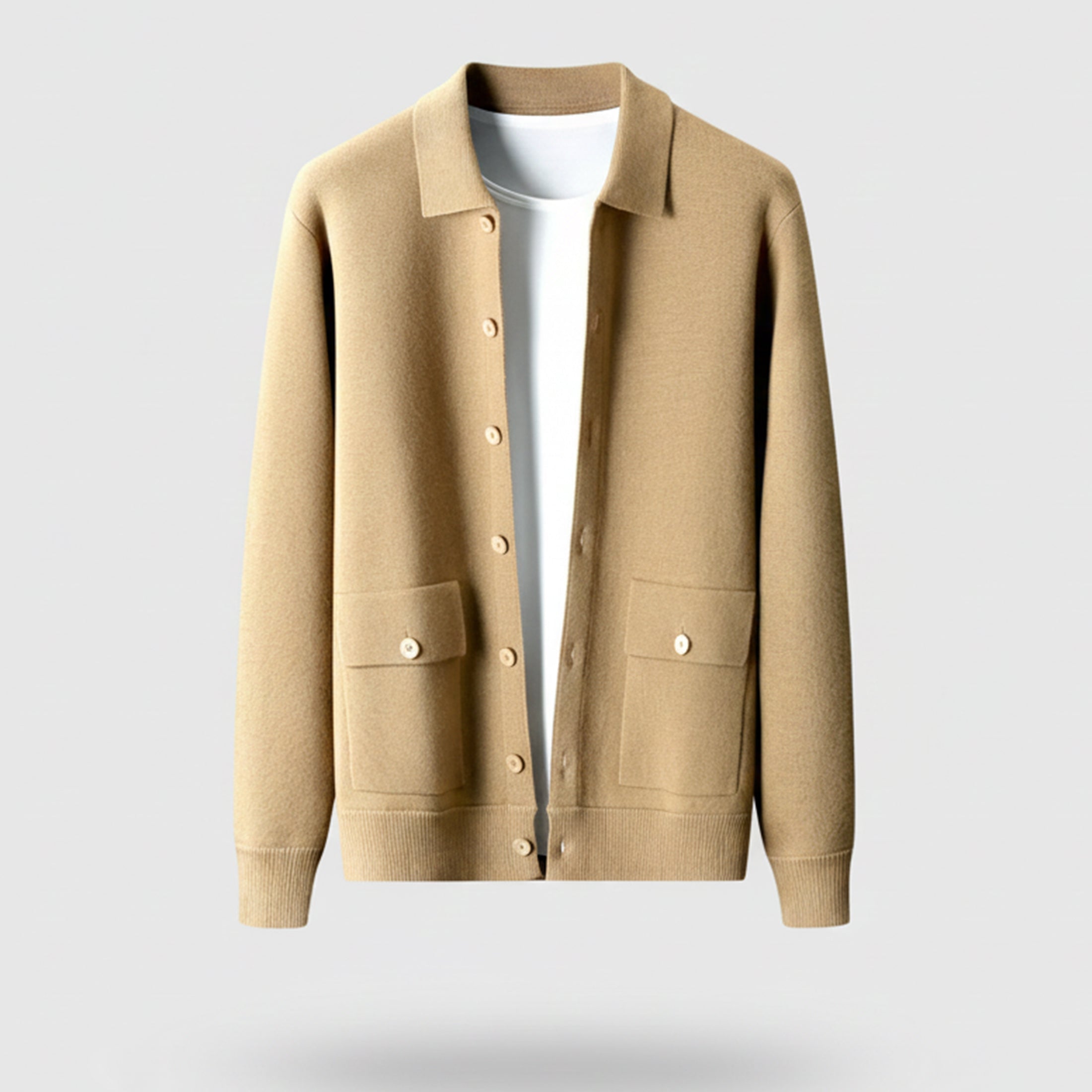 Rocal Outlet | Cárdigan de Lana para Hombre – Polo Clásico