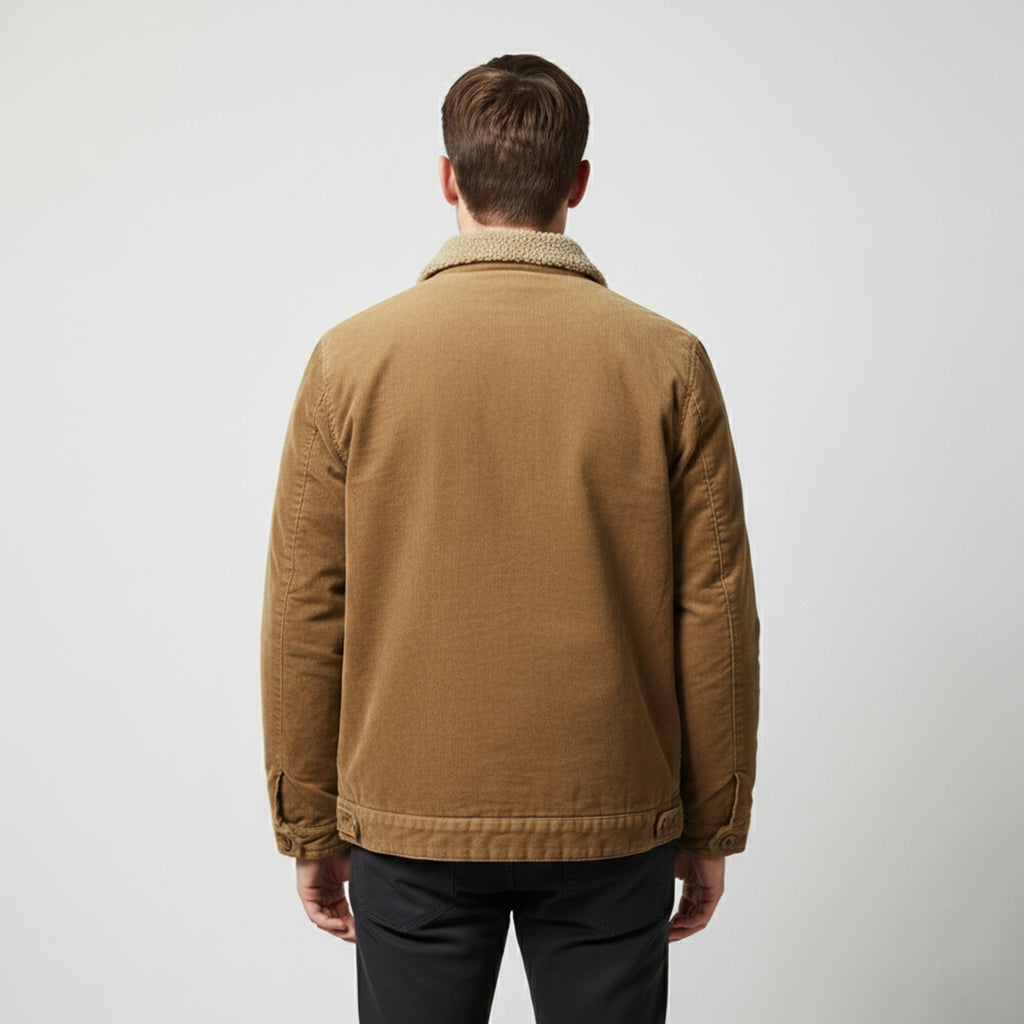 Rocal Outlet | Men’s Casual Warm Jacket – Corduroy Fit
