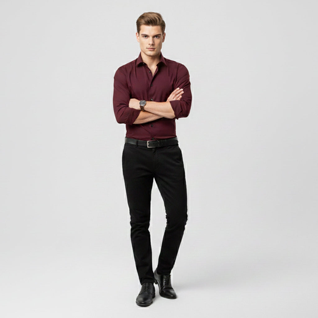 Rocal Outlet | Men’s Long-Sleeve Shirt – Polished Casual Edition