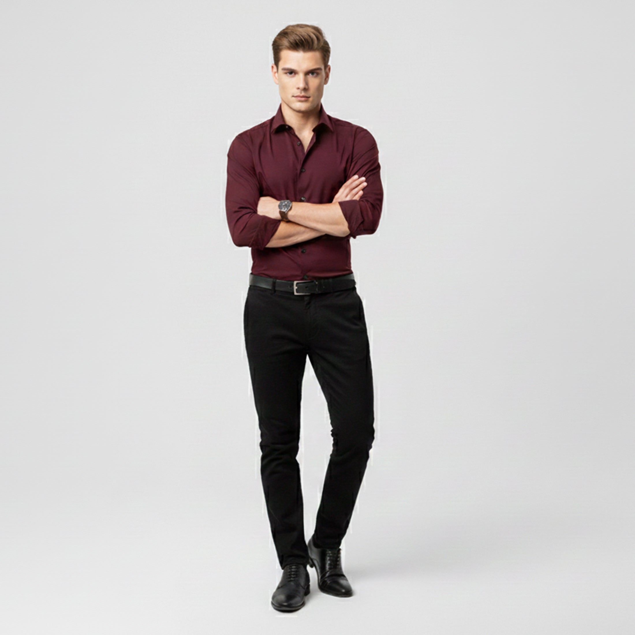 Rocal Outlet | Camisa de hombre de manga larga – Edición casual pulida