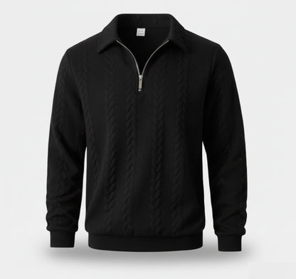 Rocal Outlet | Prendas de punto jacquard para hombre – Clásico con solapa suelta