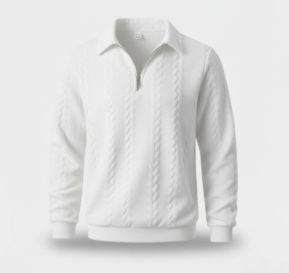 Rocal Outlet | Prendas de punto jacquard para hombre – Clásico con solapa suelta