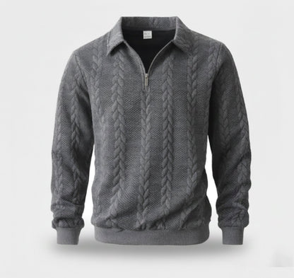Rocal Outlet | Prendas de punto jacquard para hombre – Clásico con solapa suelta