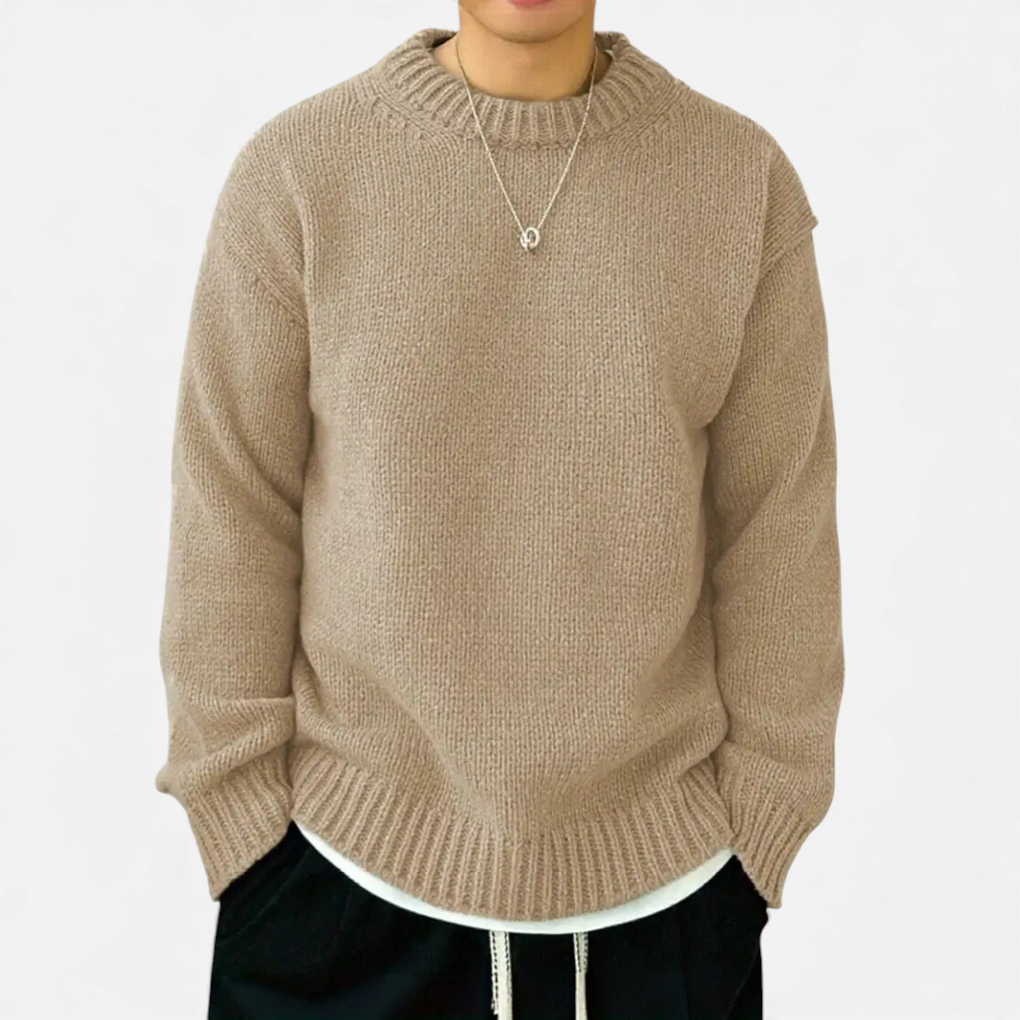 Rocal Outlet | Men’s Sweater – Crew-Neck Winter Essential