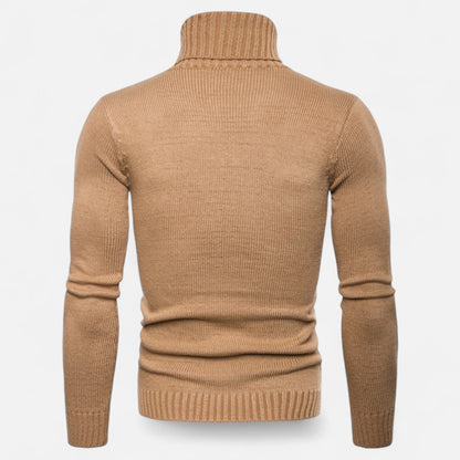 Rocal Outlet | Jersey de Cuello Alto para Hombre – Punto Jacquard Heritage