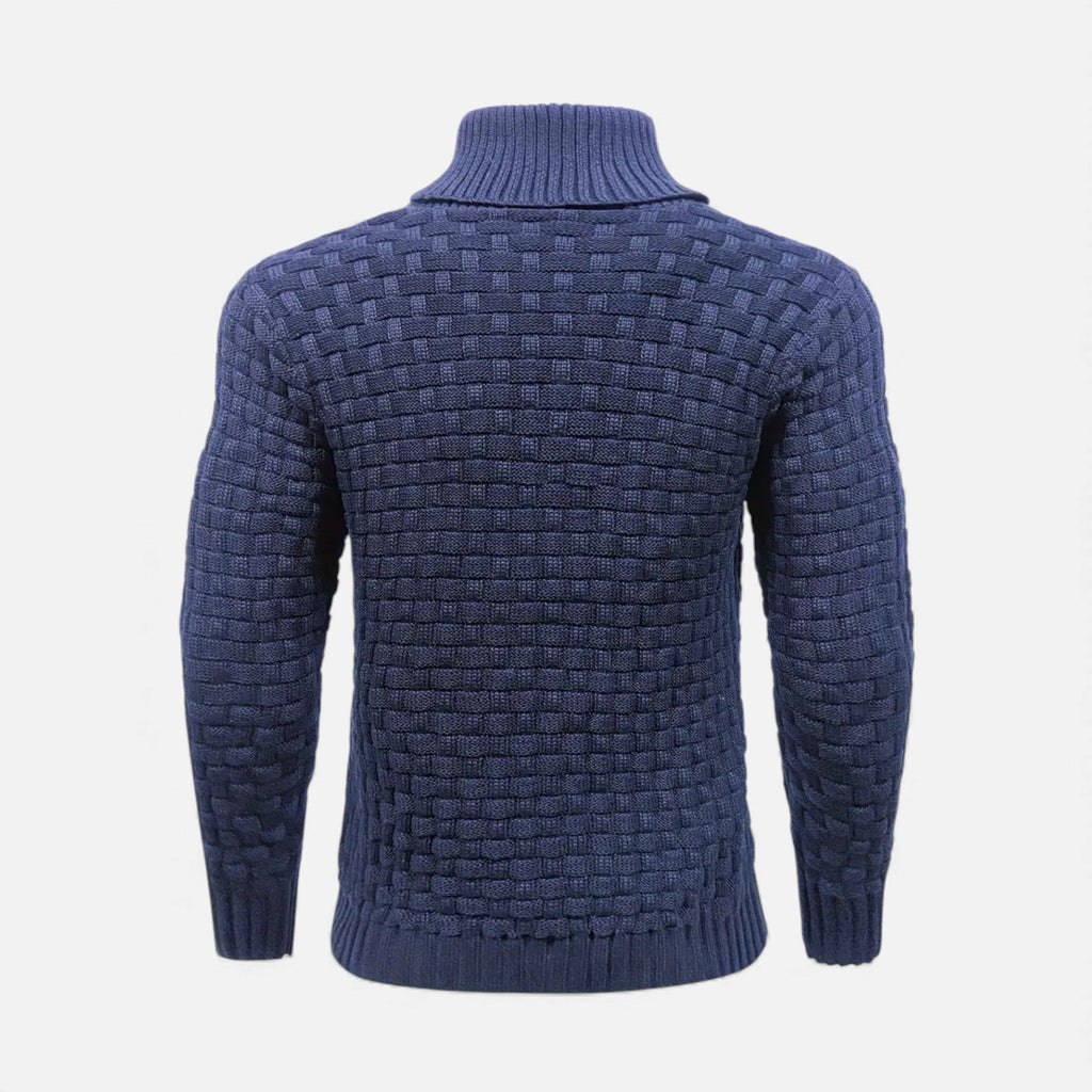 Rocal Outlet | Men’s Sweater – Lapel Knit Winter Classic