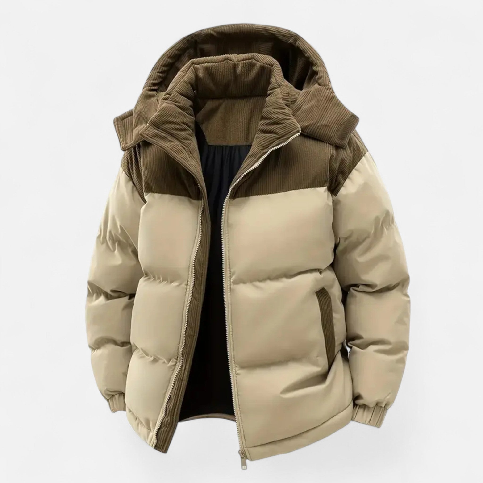 Rocal Outlet | Men’s Corduroy Jacket – Heritage Hooded Warmth