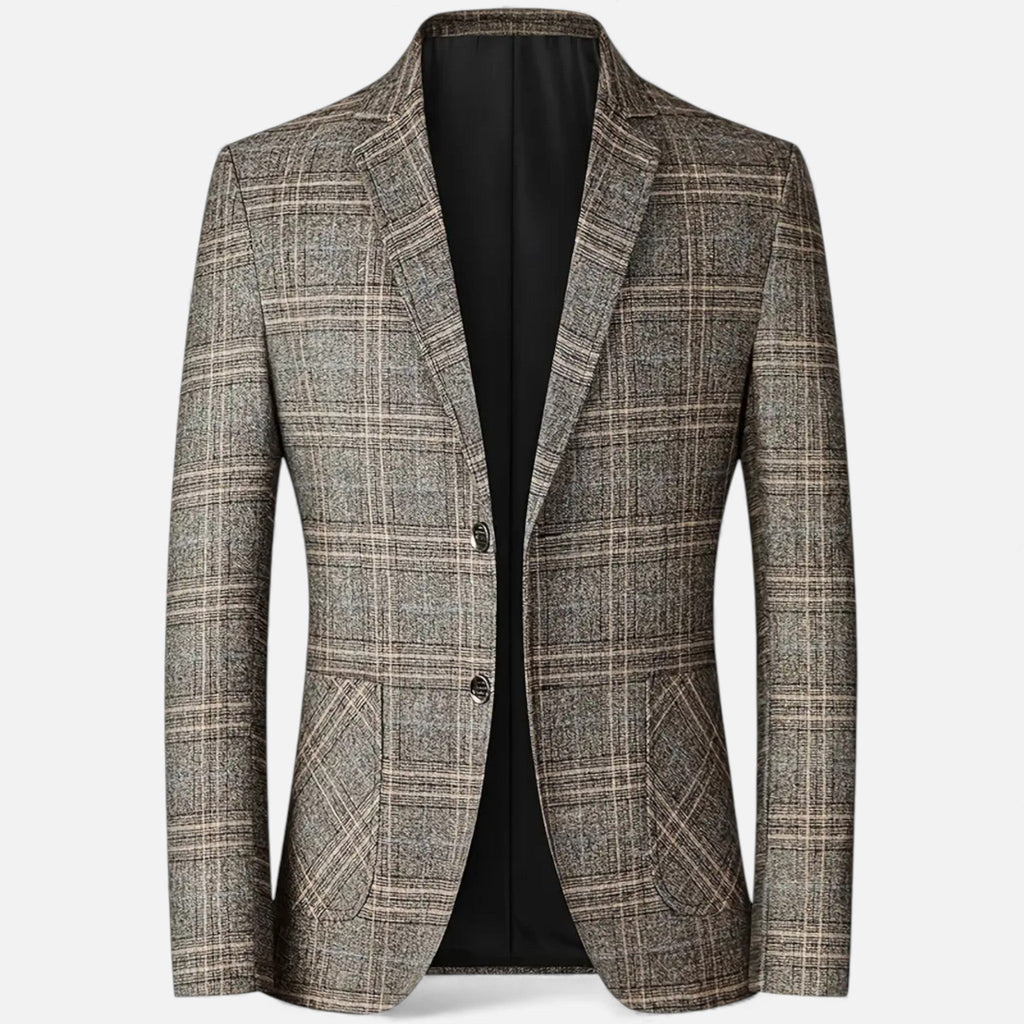 Rocal Outlet | Men’s Lightweight Business Blazer – Geometric Elegance